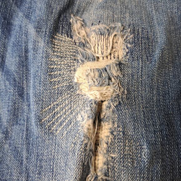 SLINK JEANS CURVY SUPER DISTRESSED WOMENS SIZE 4 STRETCH 27x27 CASUAL ANKLE - Picture 4 of 10